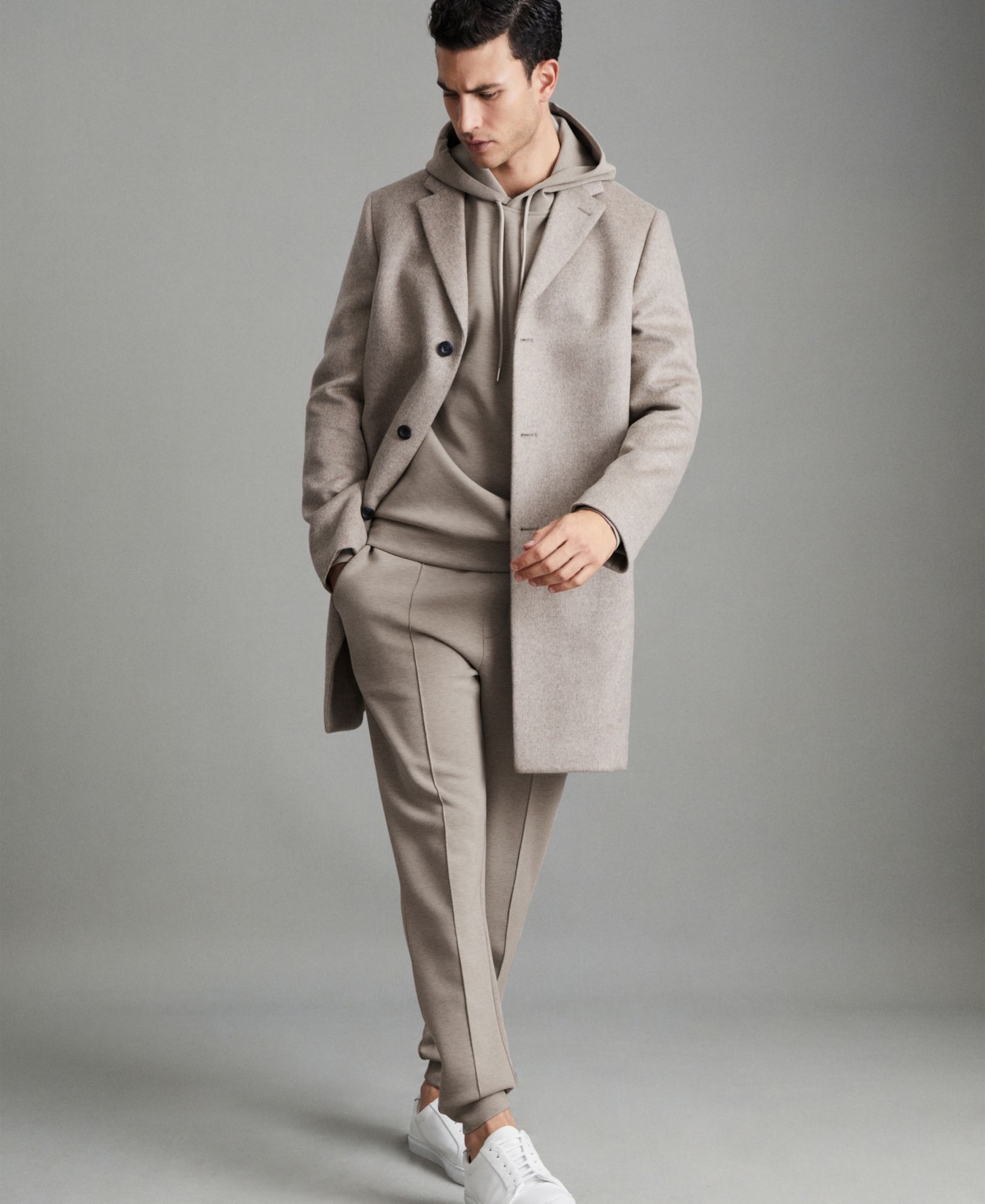 Men's Fabien Interlock Jersey Drawstring Hoodie