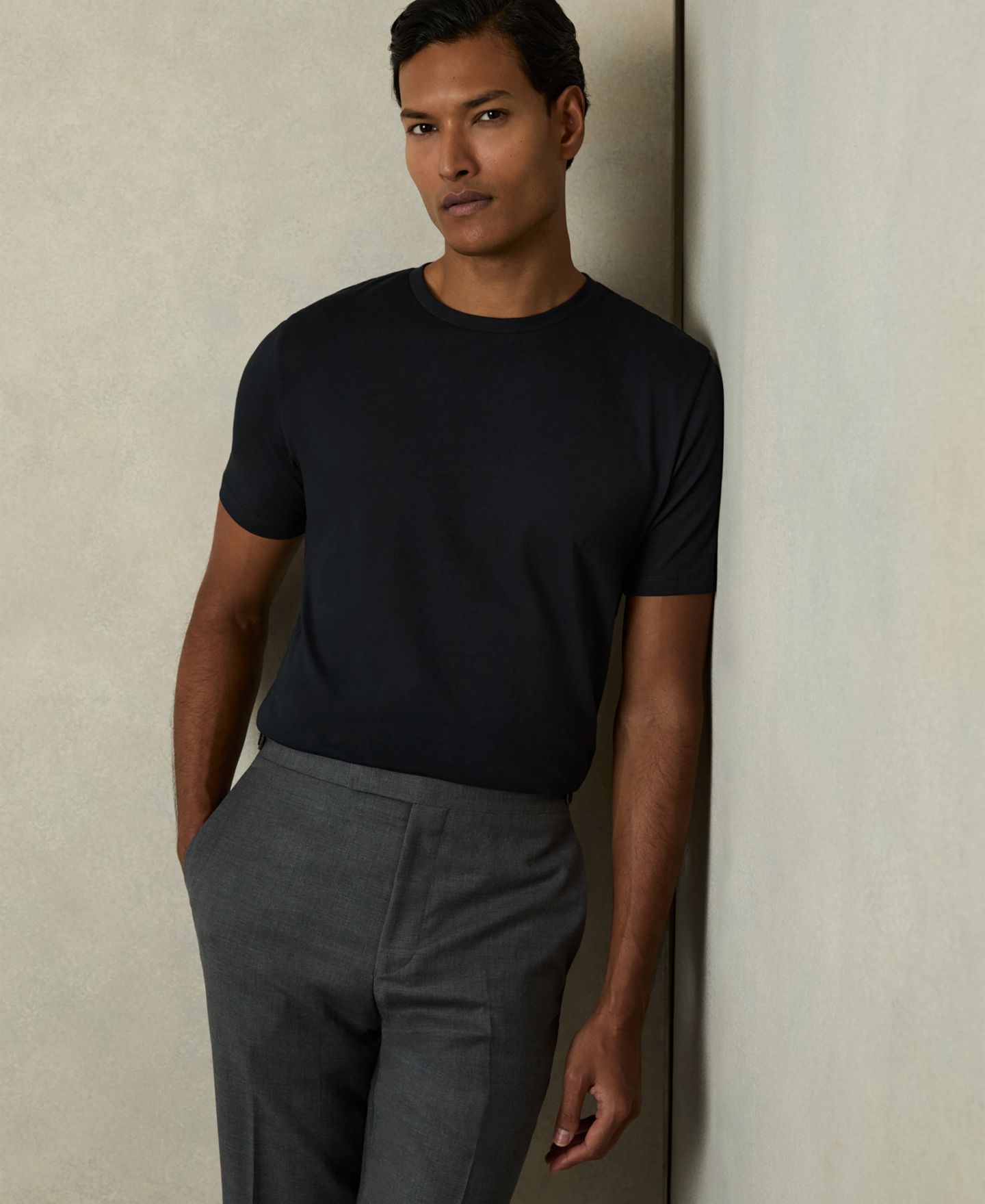 Мужские футболки REISS Bless 3-Pack Tailored-Fit Cotton Crew-Neck, цвет: Разноцветный — фото 2