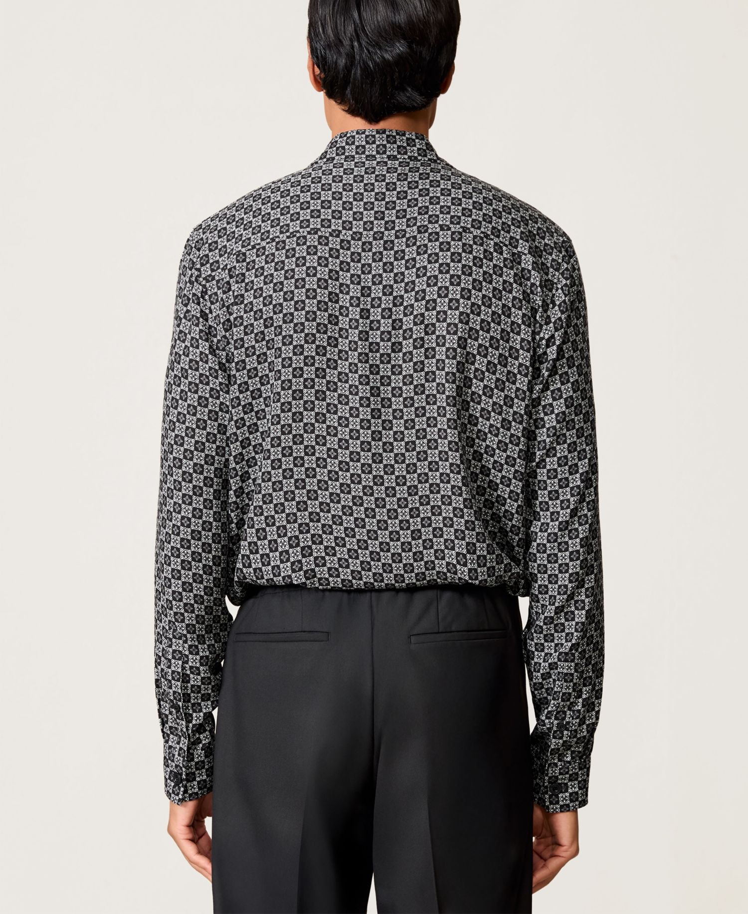 Men's Nix Medallion-Print Long-Sleeve Shirt