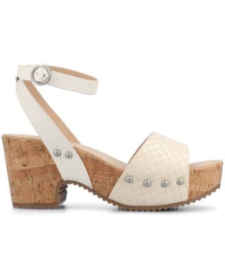 Women's Vanessa Open Toe Platform Clog Heels