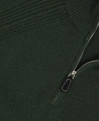 Men's Wool-Cashmere Half-Zip Sweater