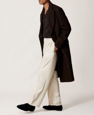 Men's Twill Piped Cuban-Collar Shirt