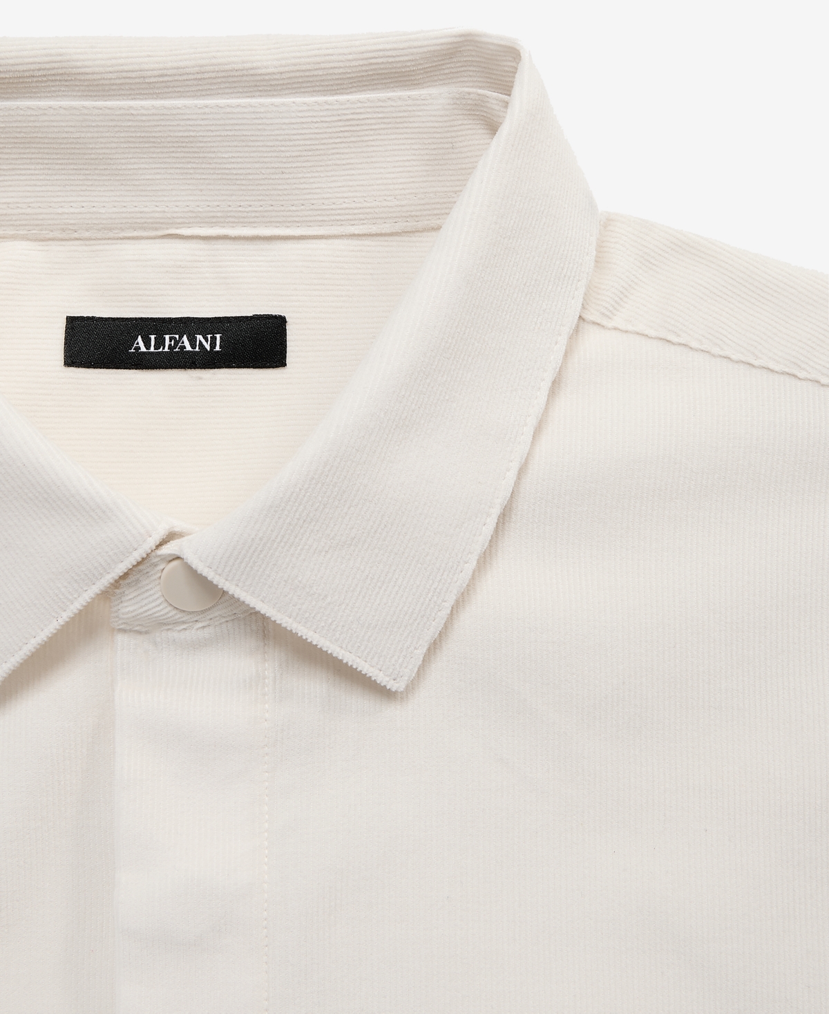 Alfani Men's Long-Sleeve Cotton Needle Corduroy Shirt, Macy's Exclusive