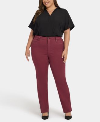 Plus Size High Rise Marilyn Straight Jeans