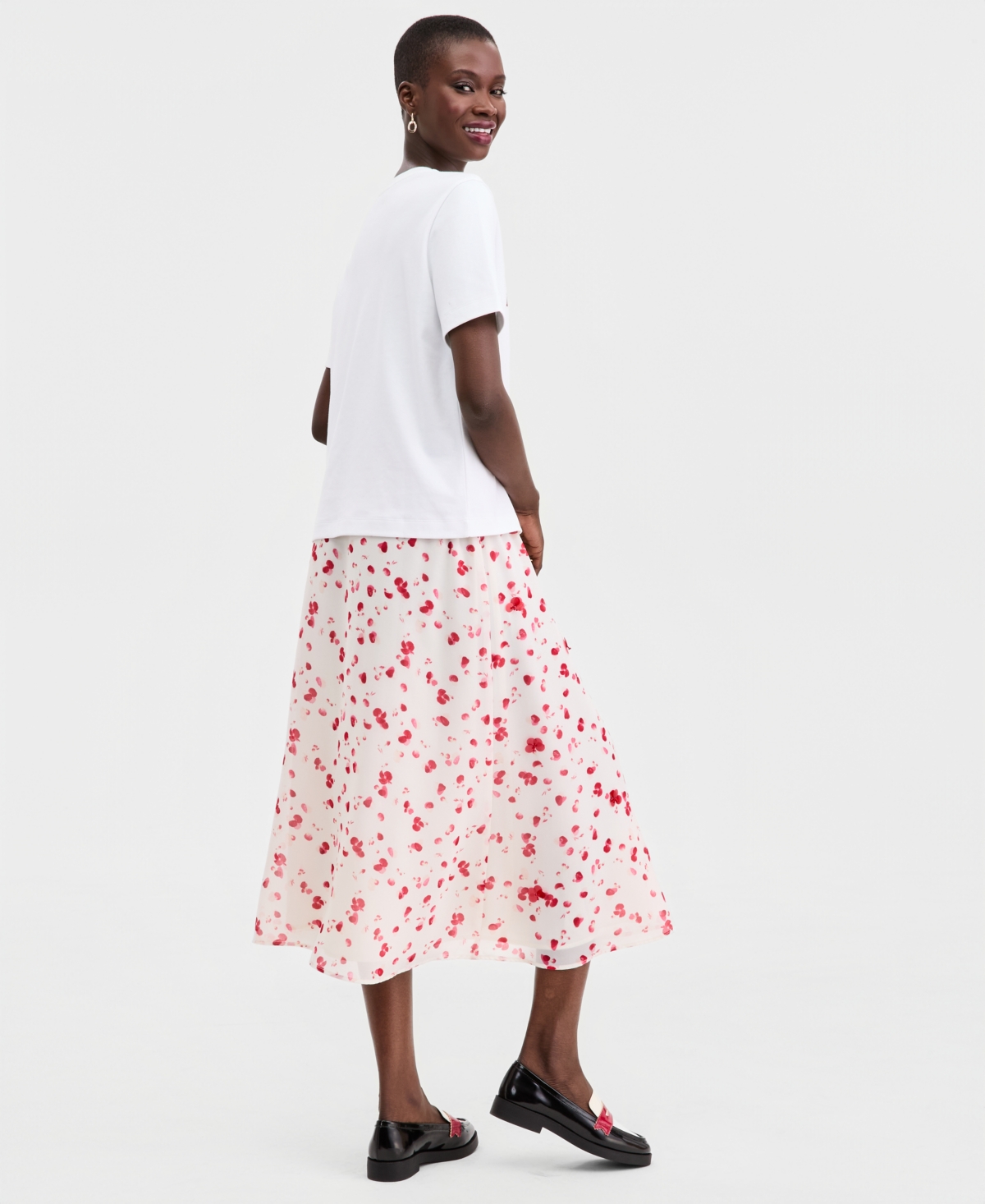 On 34th Women's Embellished Pull-On Midi Skirt, Macy's Exclusive