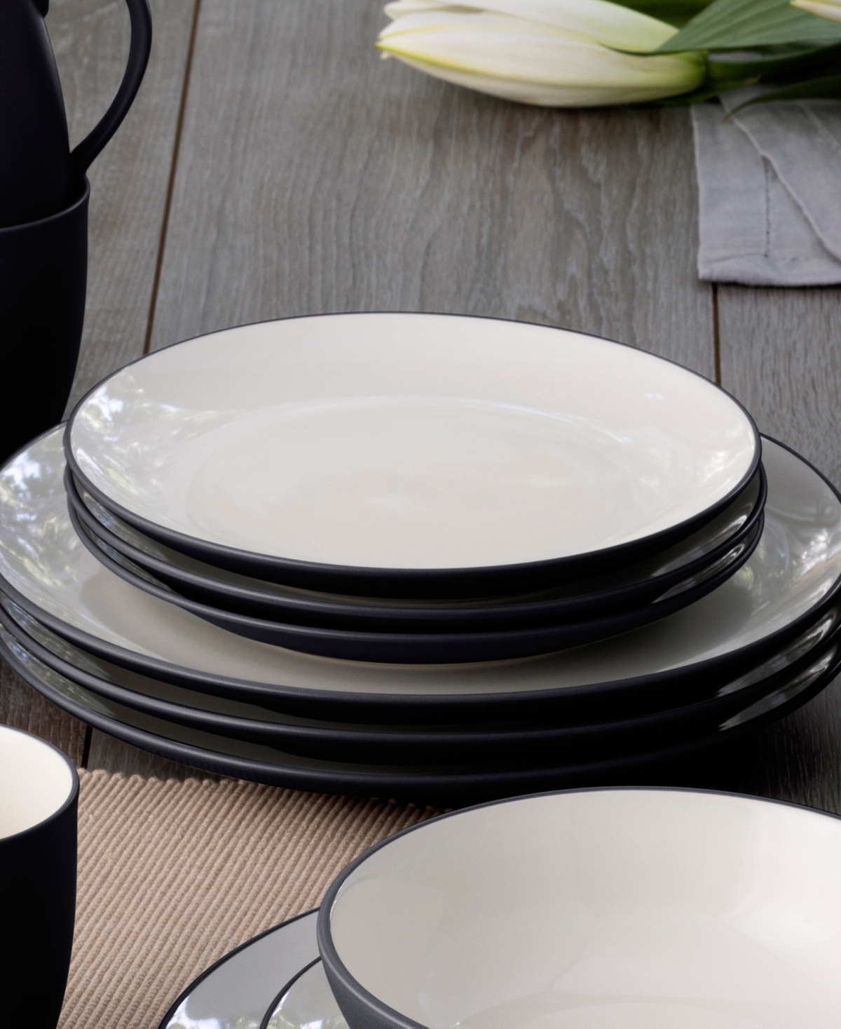 Noritake Colorwave 24-pc. Dinnerware Set, Service For 4 In Gray