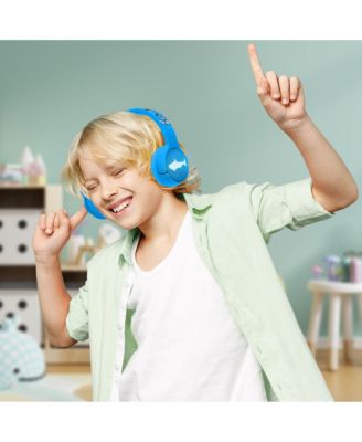 BriteBeats Kids Volume Limiting Bluetooth Headphones with LED EarCaps