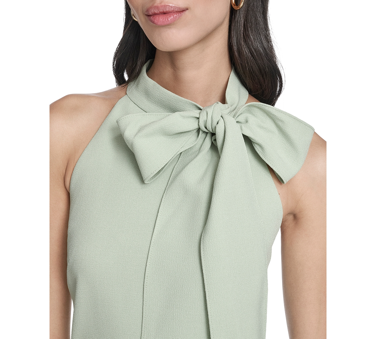 Vince Camuto Women's Signature Stretch Halter Neck Dress In Green