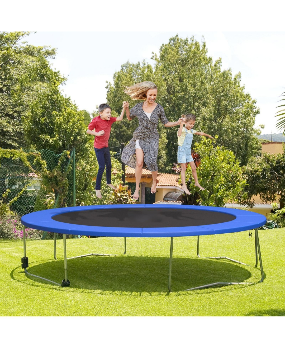 12 Ft Waterproof and Tear-Resistant Universal Trampoline Safety Pad Spring Cover