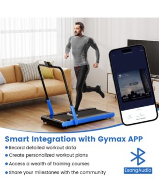 3-in-1 3HP Folding Treadmill with Smart Apps Remote Control and Speakers