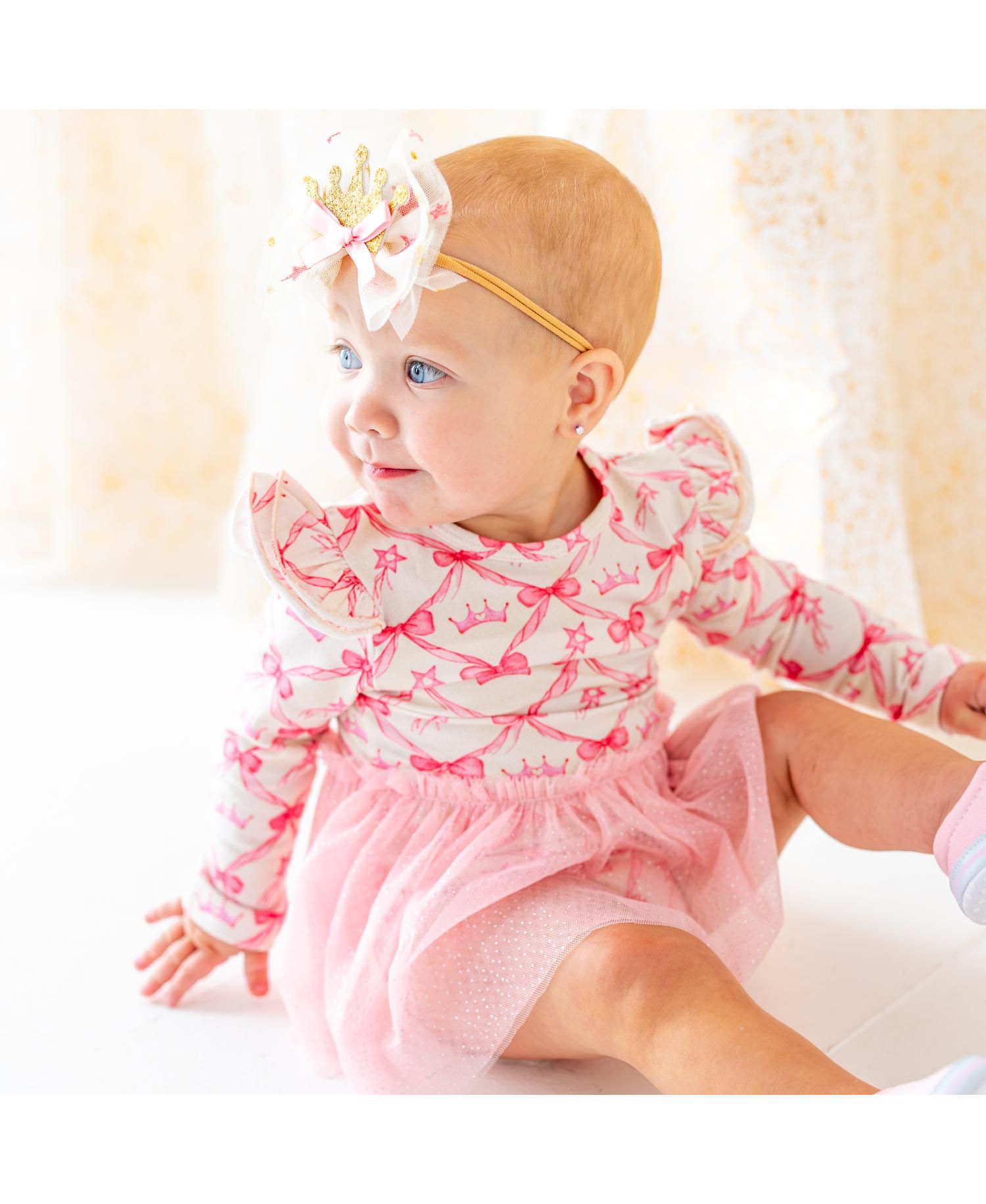 Baby Girls Princess Coquette Long Sleeve Tutu Bodysuit