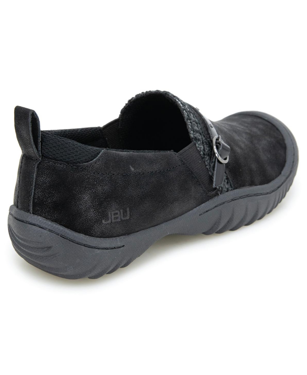 Jbu Women's Mavis Sweater Detailed Slip On Loafers In Black