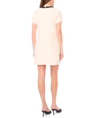 Women's Short-Sleeve Tweed Dress