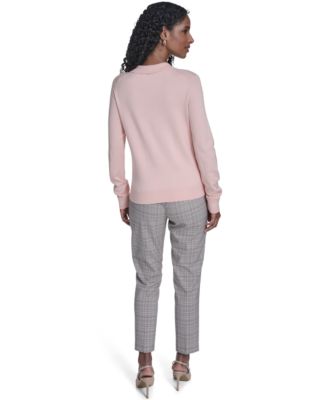 Women's Long-Sleeve Quarter-Zip Polo Sweater