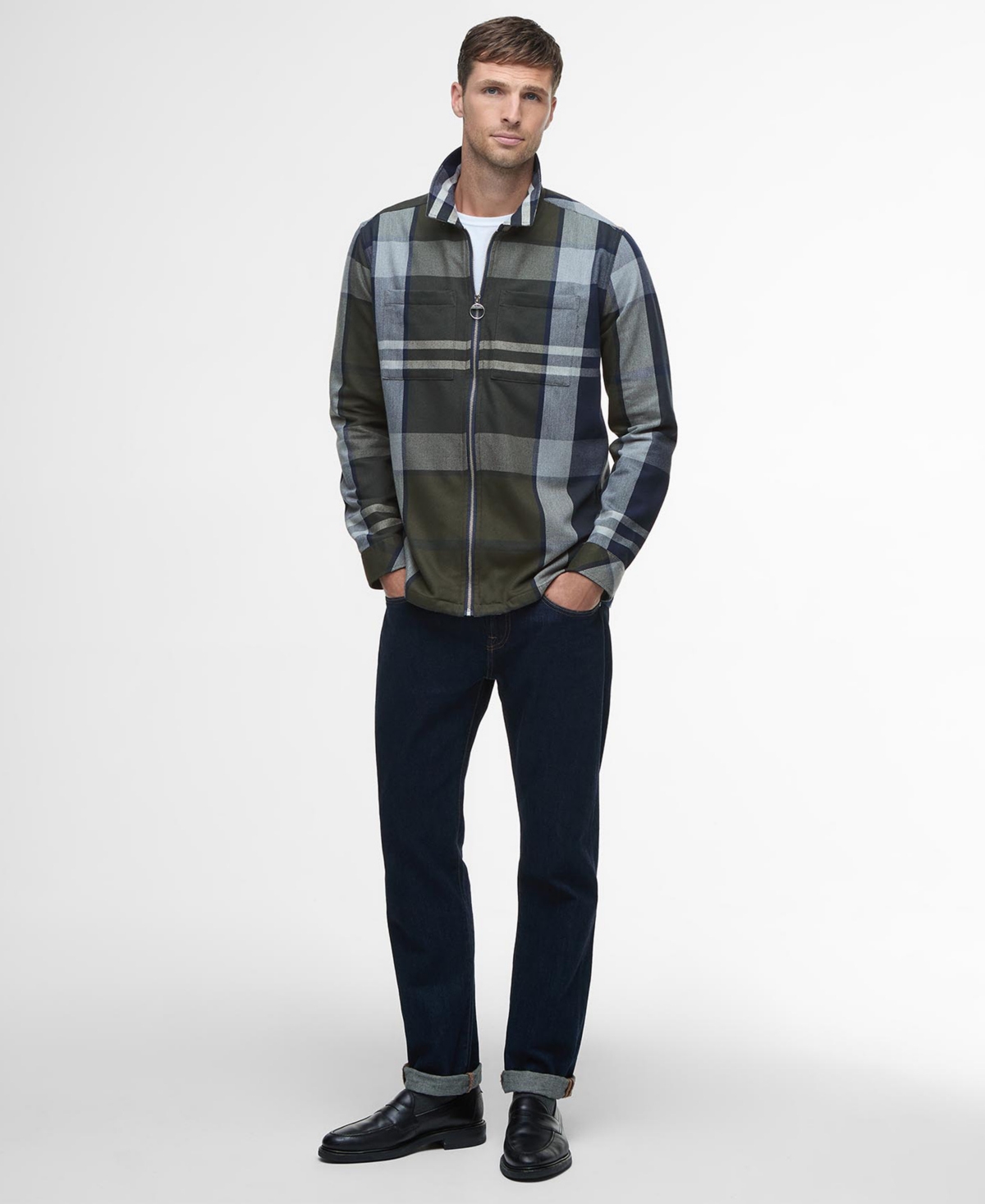 Barbour Men's Lannich Tailored Fit Tartan Overshirt In Multi