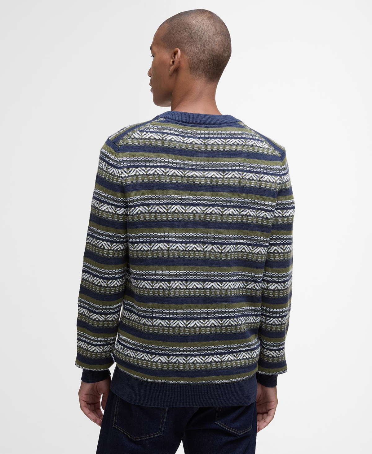 Barbour Men's Topcliffe Fairisle Crewneck Sweater