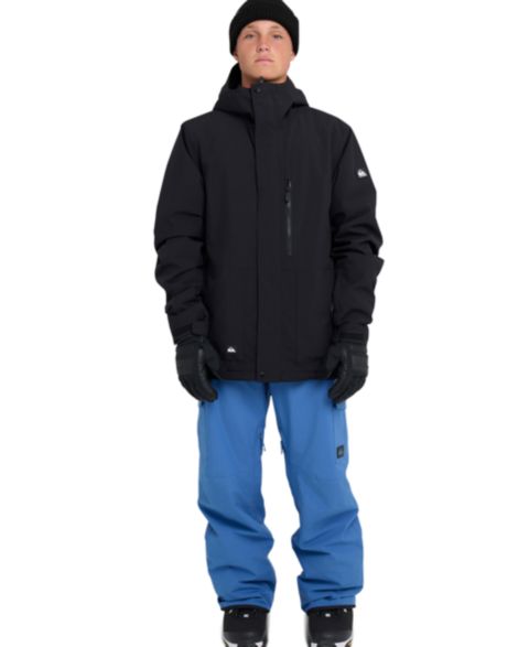 Мужская куртка Quiksilver Mission Solid Full-Zip, цвет: Чёрный