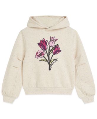 SCOTCH & SODA - Girls 7-16 Pleated-Sleeve Relaxed Fit Hoodie