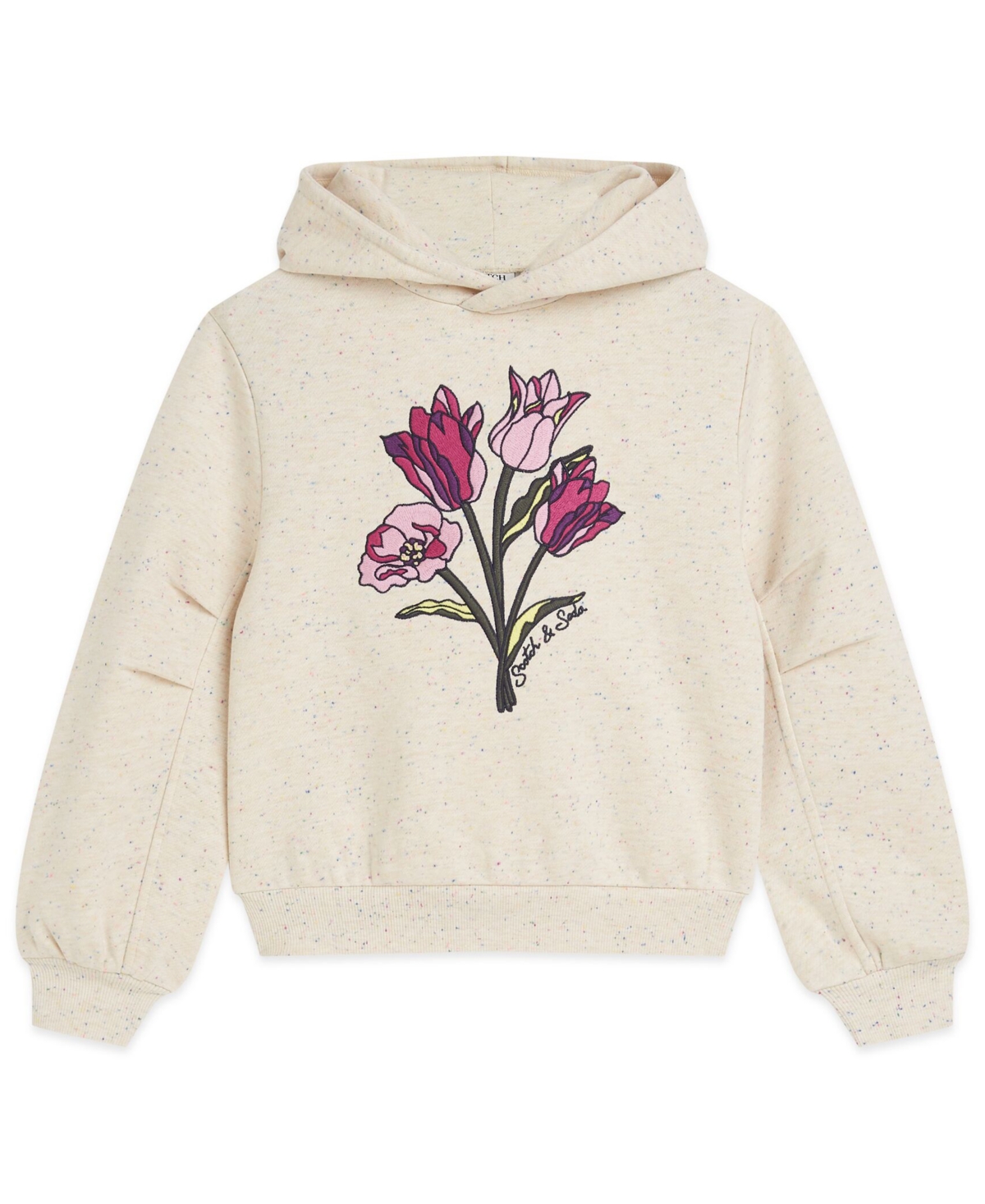 Scotch & Soda Girls 7-16 Pleated-Sleeve Relaxed Fit Hoodie