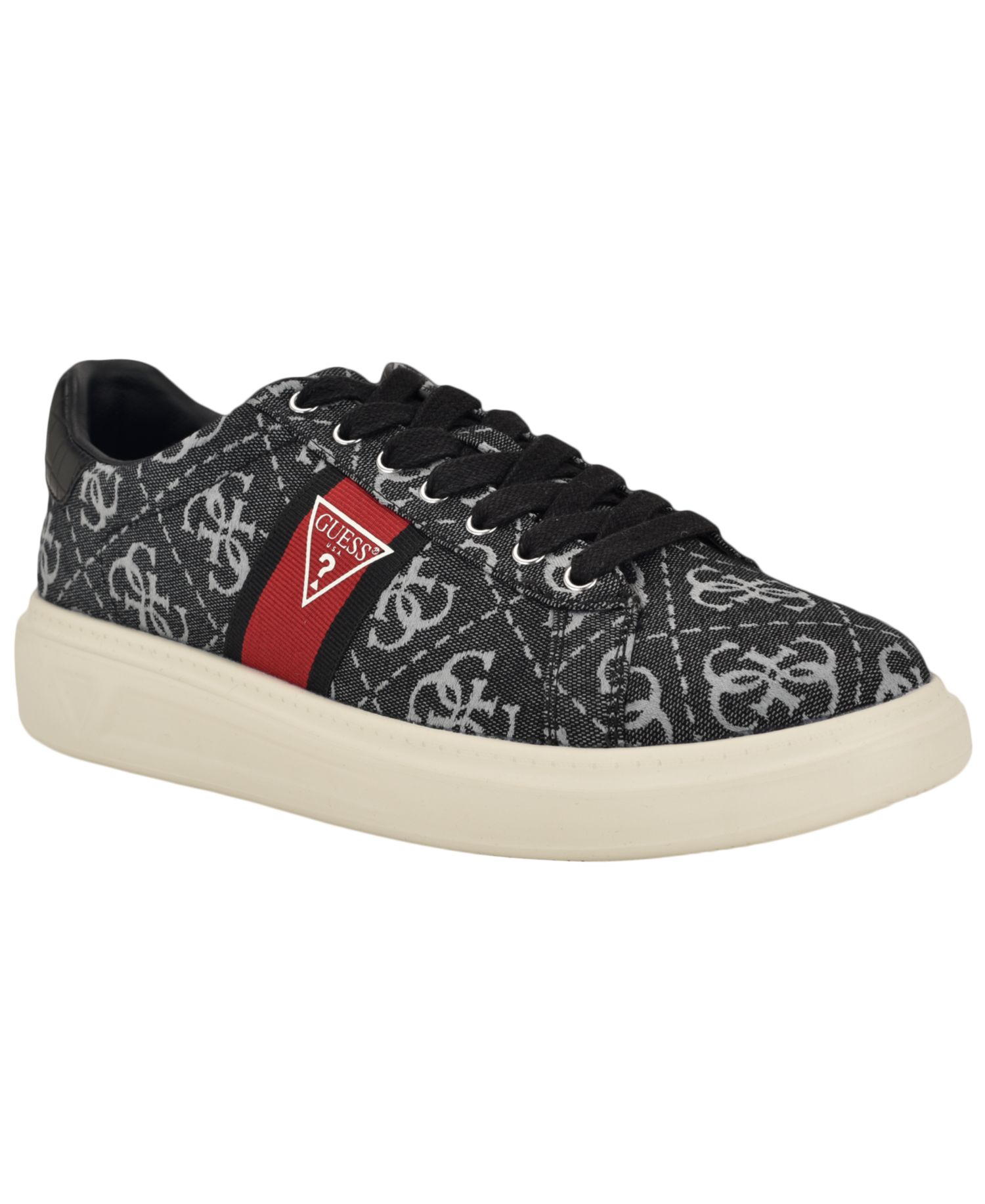 Men's Caffen Branded Lace-Up Casual Sneakers