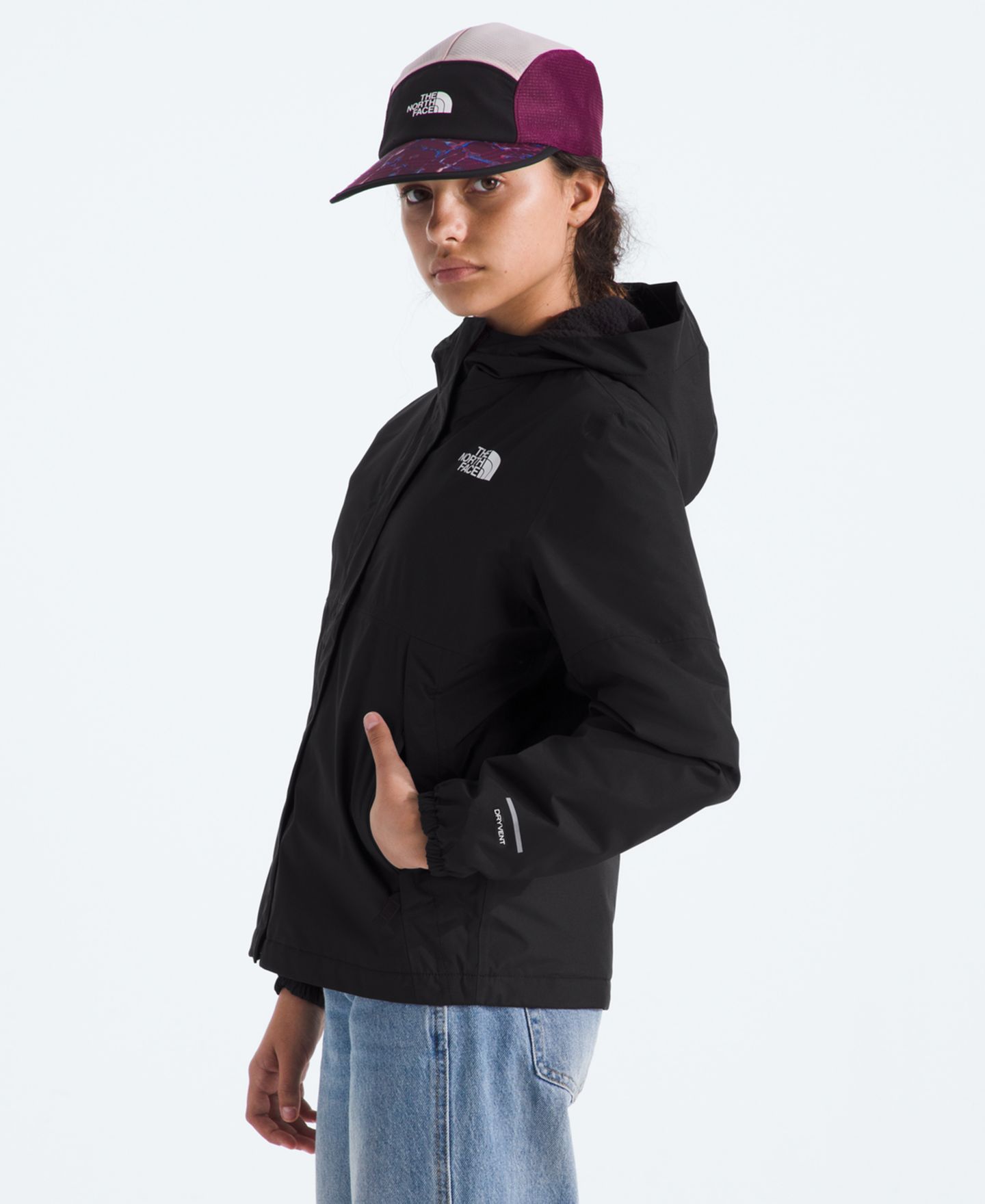 Куртка The North Face Warm Antora Rain Jacket для девочек, цвет: Чёрный — фото 5