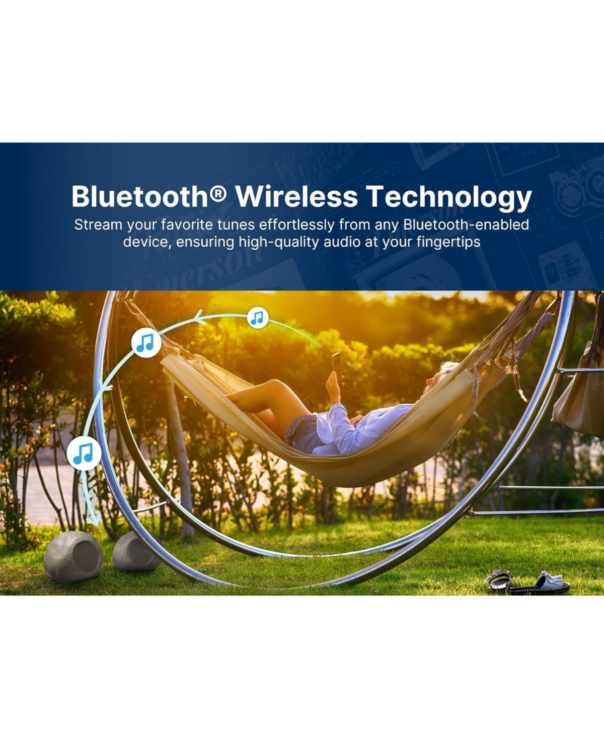 Emerson Ers-2000 Mini Pebbles Bluetooth Waterproof Outdoor Rock Speakers