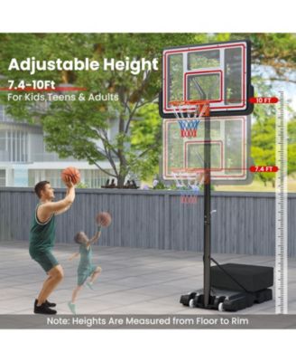 Portable Basketball Hoop Adjustable Basketball Goal System