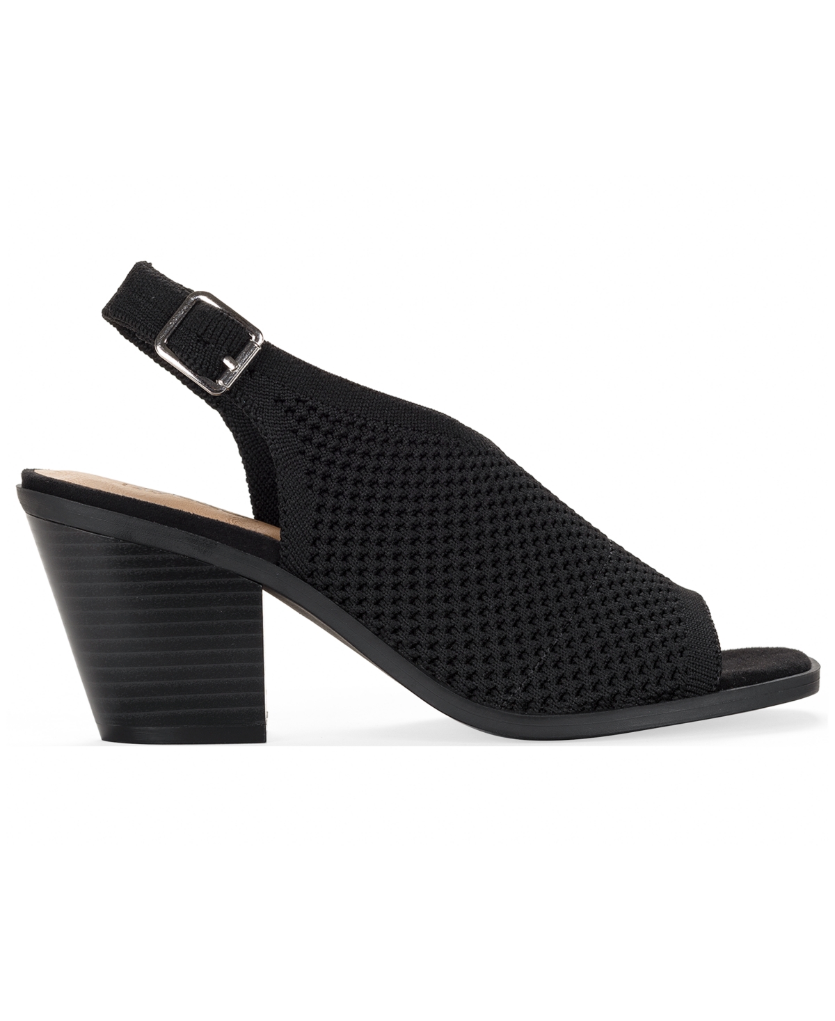 Style & Co . Women's Fayee Knit Sandals, Macy's Exclusive In Black