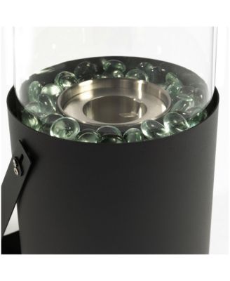 Black Ethanol Fire Pit, Tabletop Fire Pit, Mini Fire Pit, Portable Fireplace for Indoor & Garden for Dinner Parties, Home Decoration