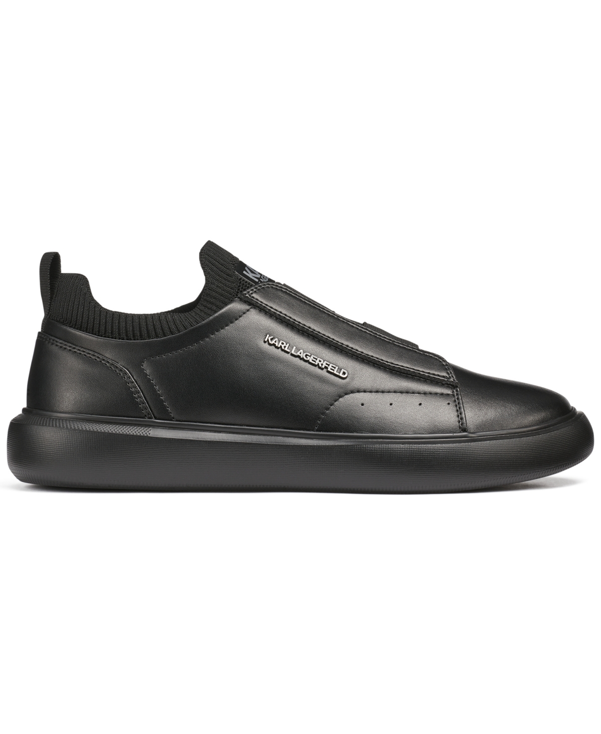 Karl Lagerfeld Paris Side Logo Slip-on Sneaker In Black