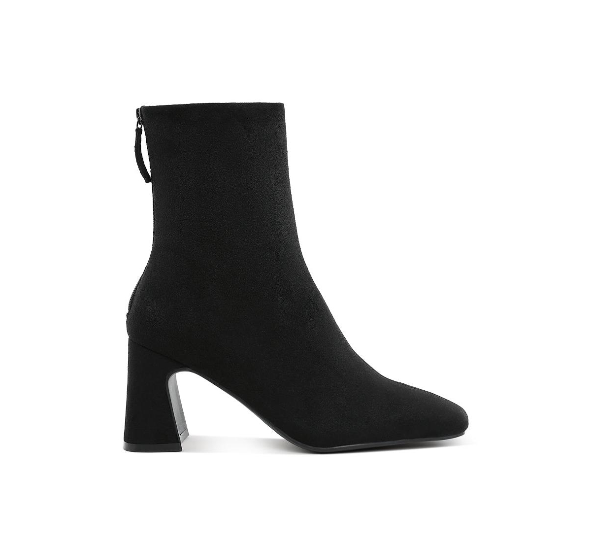 Dimri Square Toe Microfiber Ankle Boots Women