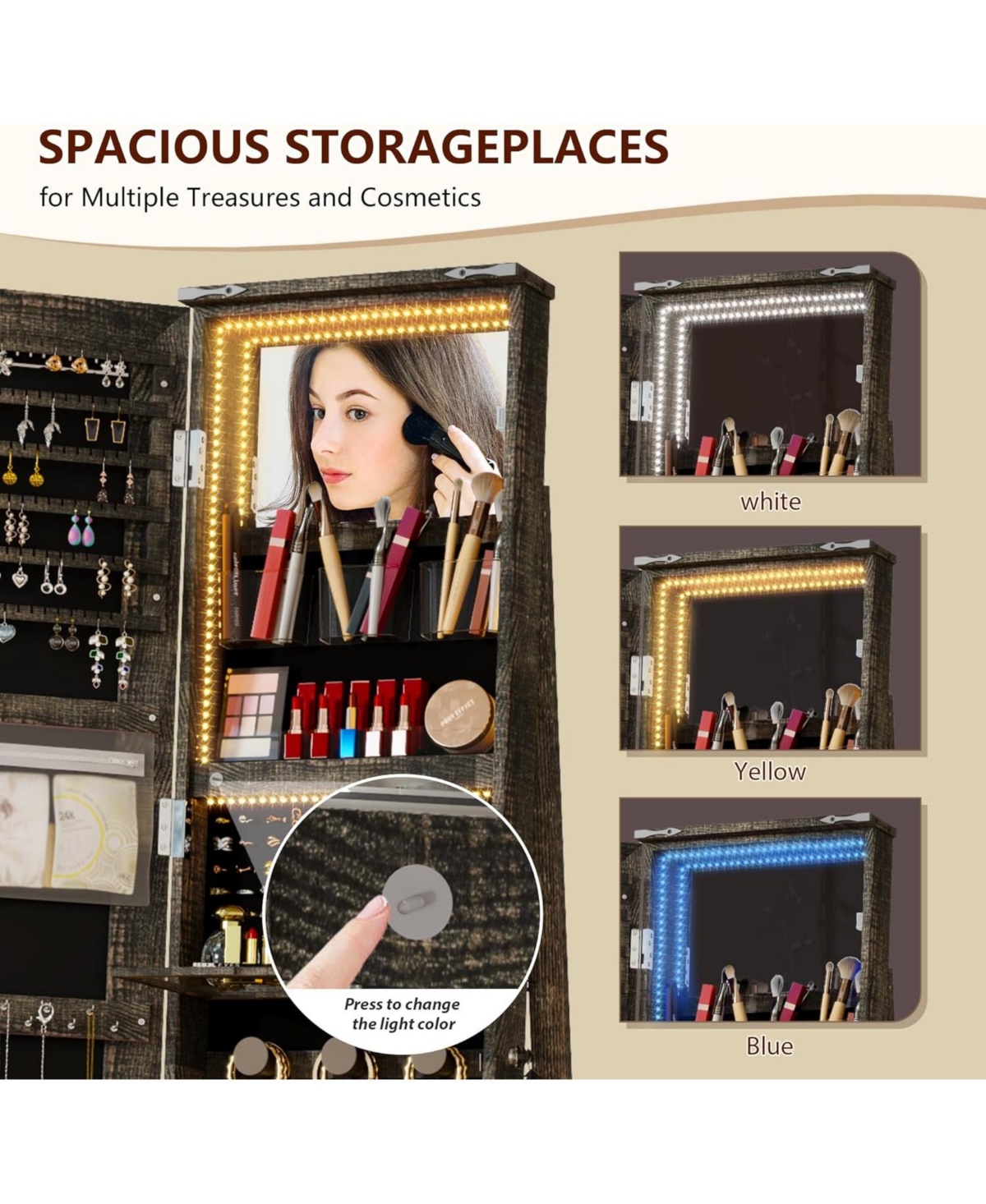 Vlsrka Floor / Wall Full Length Mirror