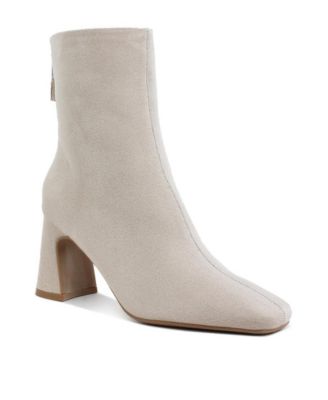 Womens Dimri Square Toe Microfiber Ankle Boots