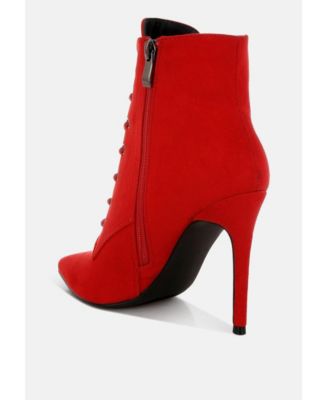 Womens Agmati Lace Up Stiletto Boots