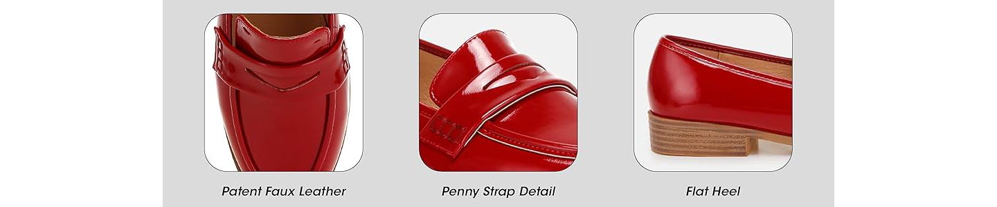 Женские туфли London Rag Mogul Penny Strap Detail s Loafer, цвет: Бежевый лаковый — фото 3