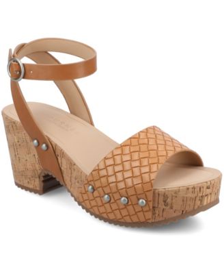 Women's Vanessa Open Toe Platform Clog Heels