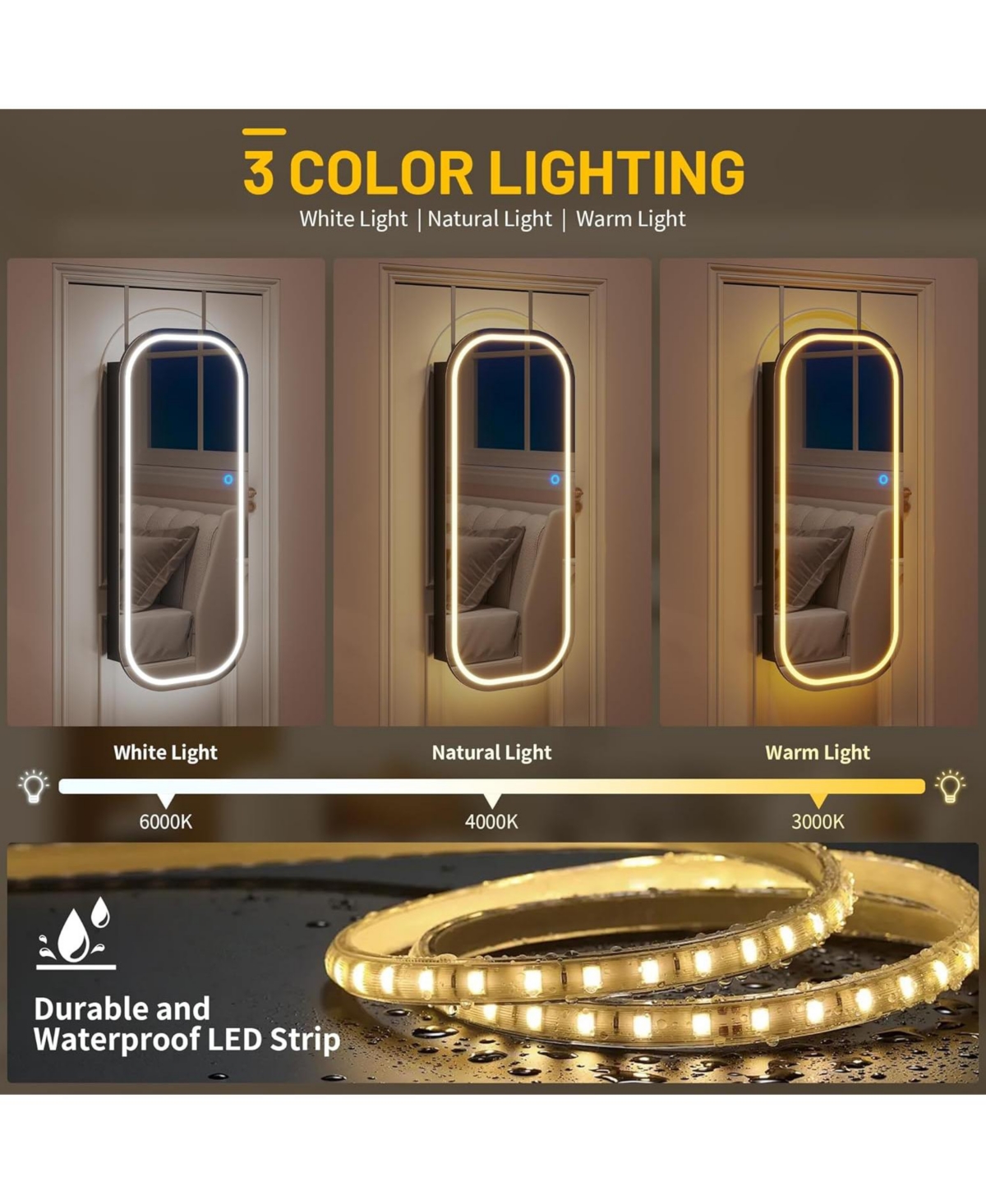 Vlsrka Arch Full Length Mirror