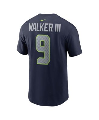 Men's Kenneth Walker III College Navy Seattle Seahawks Player Name Number T-Shirt