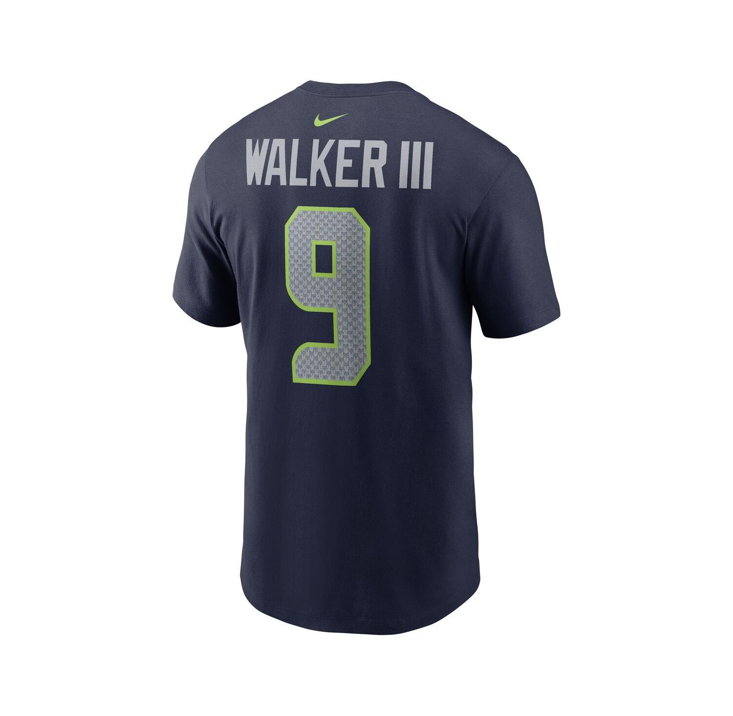 Men's Kenneth Walker III College Navy Seattle Seahawks Player Name & Number T-Shirt