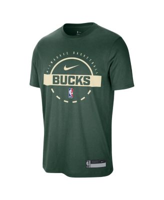 Men's Hunter Green Milwaukee Bucks 2025/26 On-Court Flare Performance Practice T-Shirt