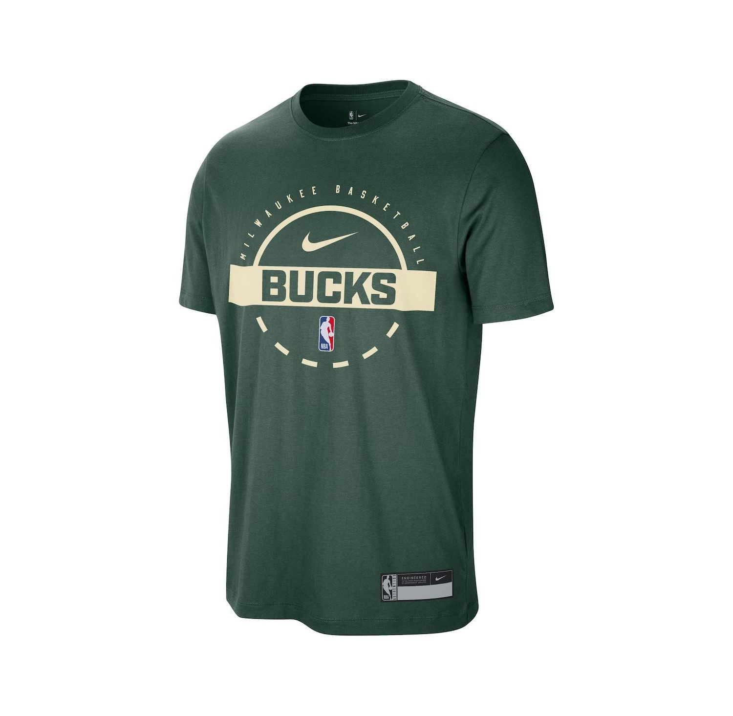 Men's Hunter Green Milwaukee Bucks 2025/26 On-Court Flare Performance Practice T-Shirt