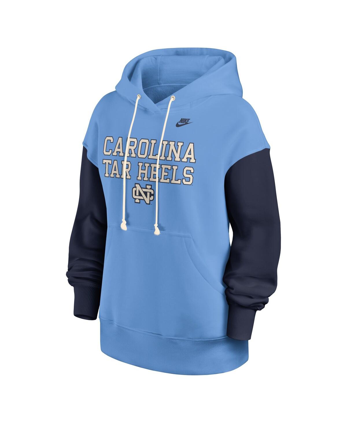 Nike Women's Carolina Blue/navy North Carolina Tar Heels Oversized Legacy Phoenix Pullover Hoodie In Blue