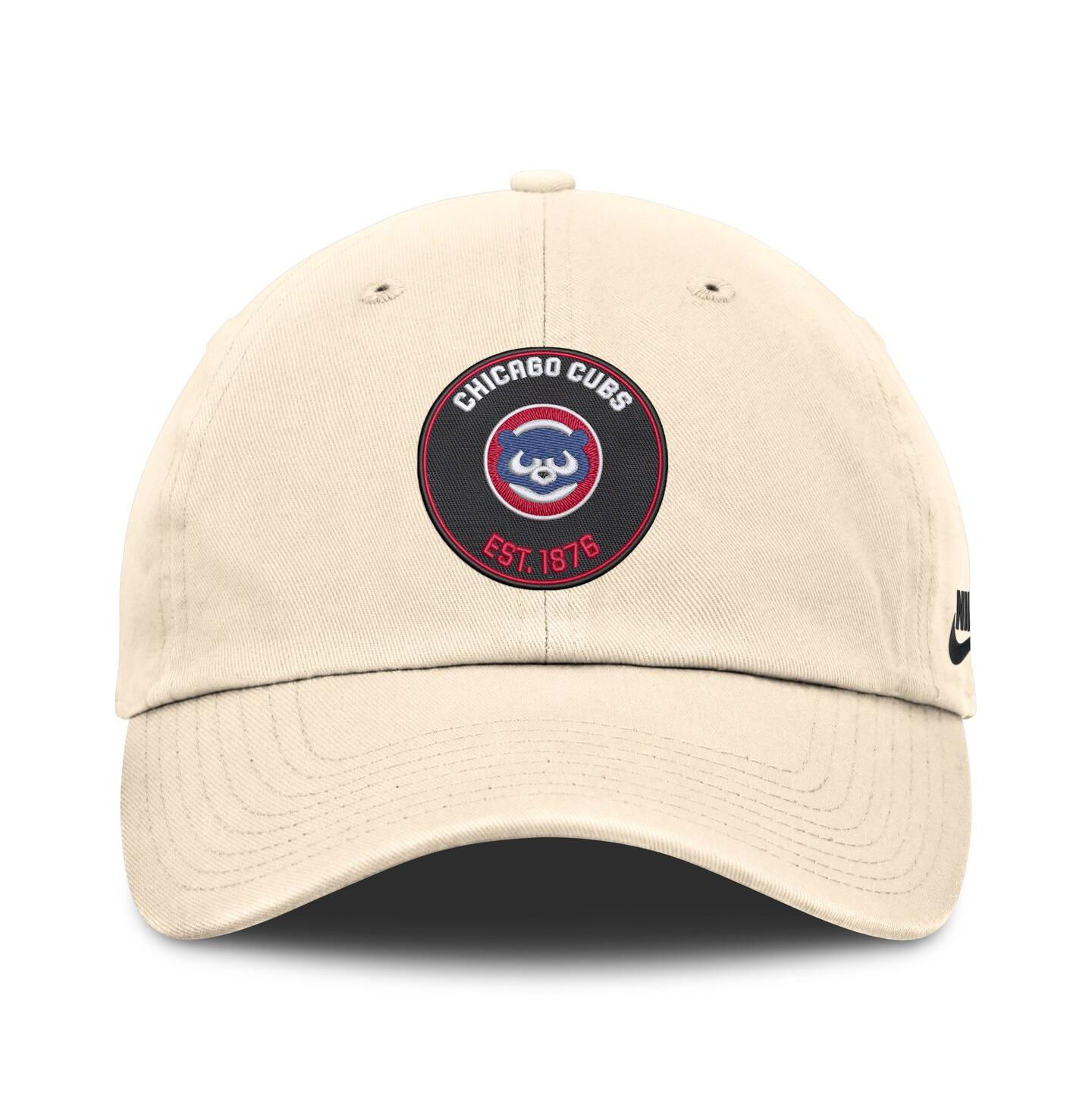 Мужская кепка Nike Natural Chicago Cubs Cooperstown Collection Club Adjustable Hat — фото 2