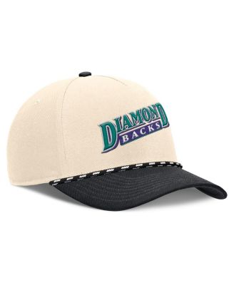 Men's Natural/Black Arizona Diamondbacks Cooperstown Collection Rise Adjustable Hat