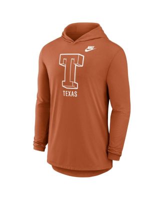 Men's Texas Orange Texas Longhorns Legacy Tri-Blend Dri-FIT Long Sleeve Hoodie T-Shirt