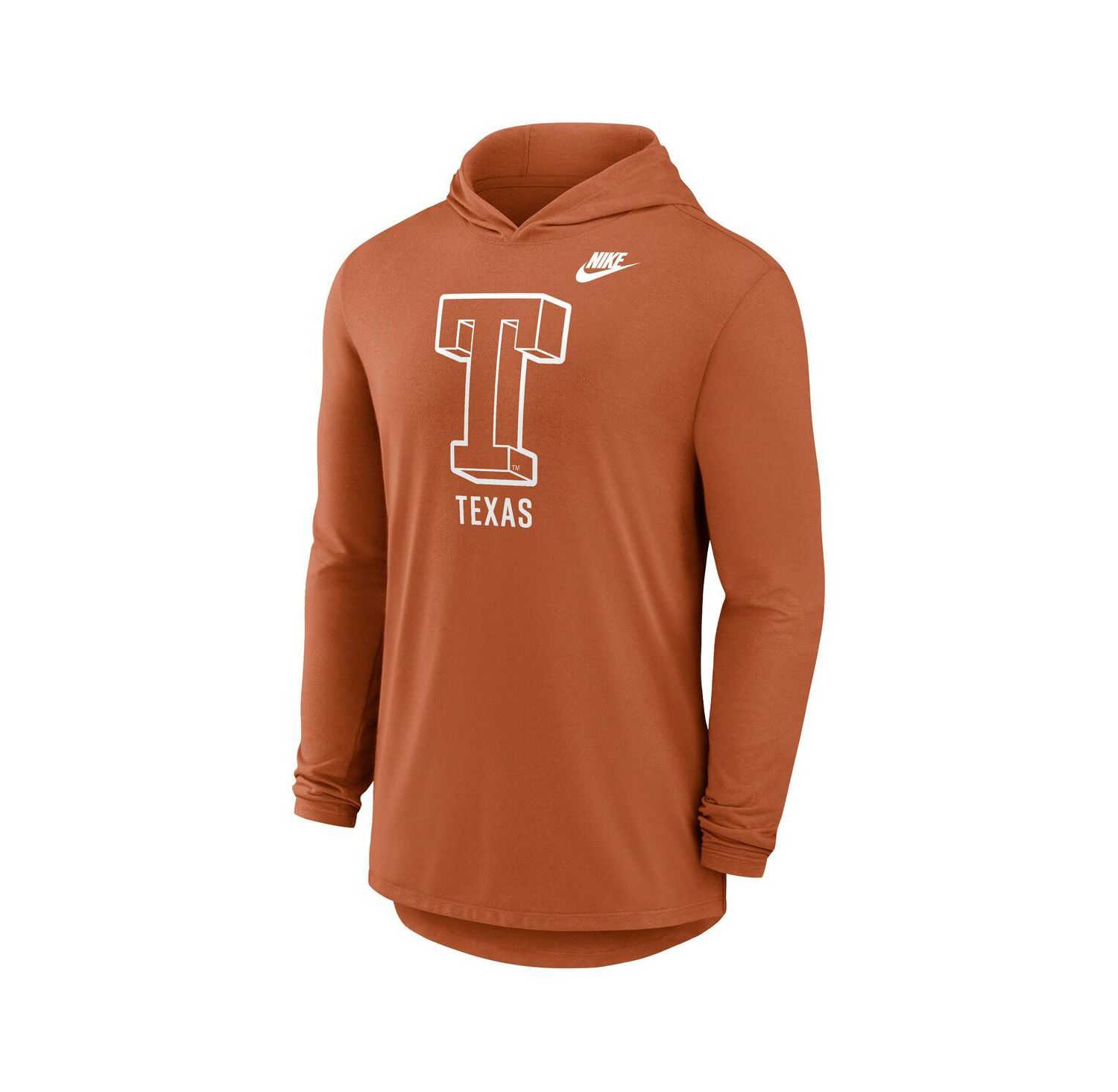 Men's Texas Orange Texas Longhorns Legacy Tri-Blend Dri-FIT Long Sleeve Hoodie T-Shirt