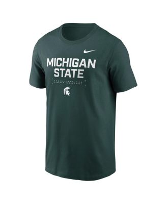 Men's Green Michigan State Spartans 2025 Courtside Basketball Performance T-Shirt