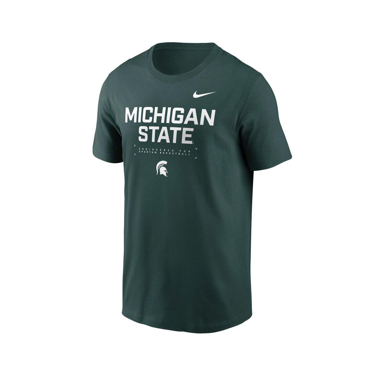 Men's Green Michigan State Spartans 2025 Courtside Basketball Performance T-Shirt