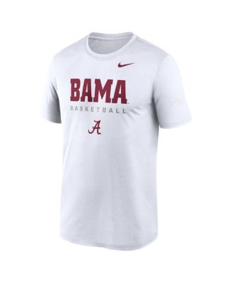 Men's White Alabama Crimson Tide 2025 Courtside Basketball Legend Dri-FIT T-Shirt