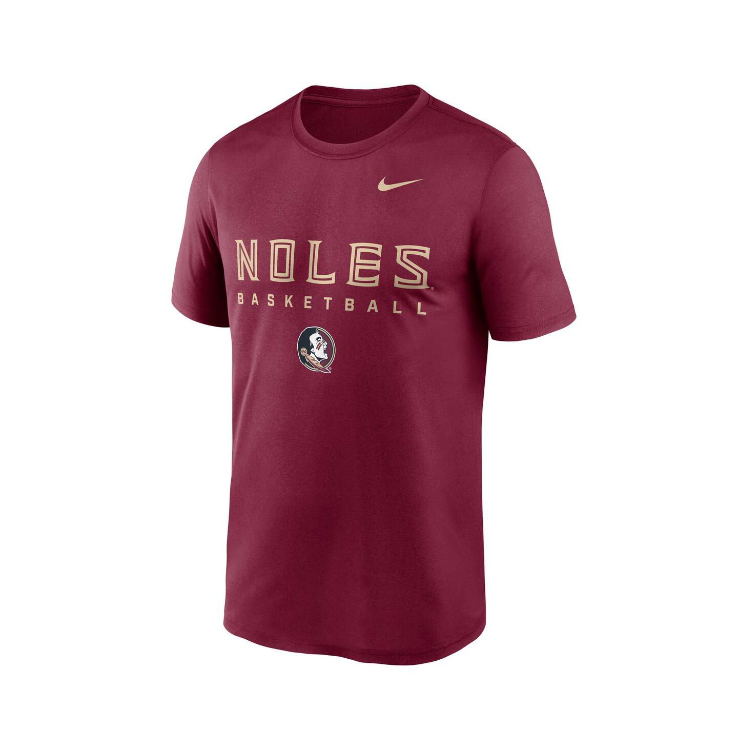 Мужская футболка Nike Garnet Florida State Seminoles 2025 Courtside Basketball Legend Dri-FIT — фото 2
